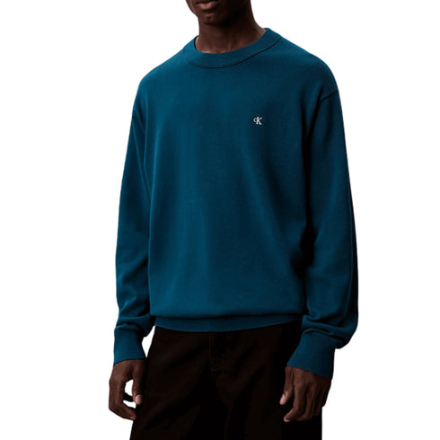 Calvin Klein Jeans Pullover Calvin Klein - Maglione con monogramma in cotone taglio relaxed S A25-CALVIN KLEIN JEANSLV04RC309G-PJL-S - Francavilla Moda